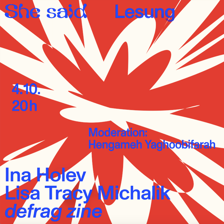 Lade das Bild in den Galerie-Viewer, Lesung defrag zine
