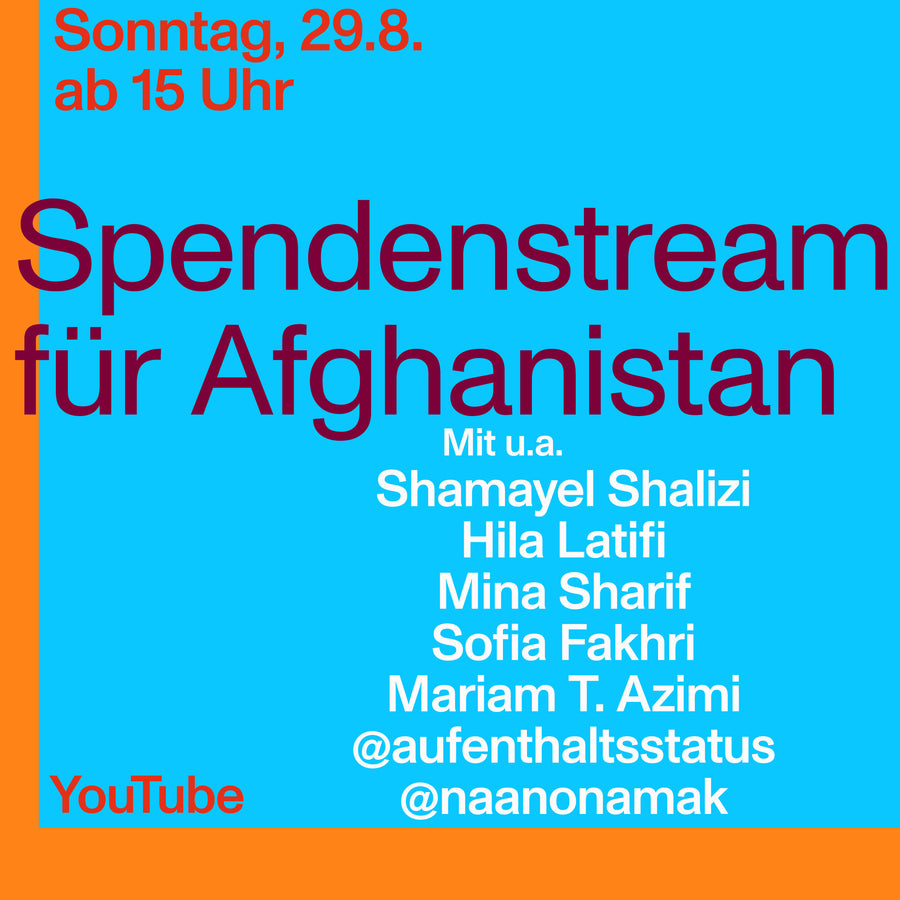 Spendenstream für Afghanistan