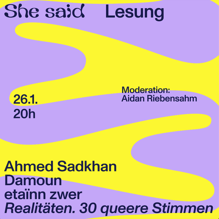 Lade das Bild in den Galerie-Viewer, Lesung &quot;Realitäten - 30 queere Stimmen&quot;
